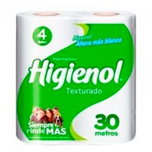 PAPEL HIGIENICO BONUX BLANCO TEXTURADO x30mt 4 u