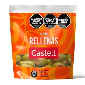 ACEITUNAS CASTELL VERDES RELLENAS 110 gr