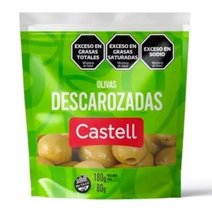 ACEITUNAS CASTELL VERDES DESCAROZADA 80 gr
